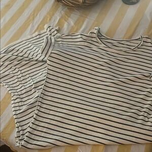 Striped Black and White Women's Dress